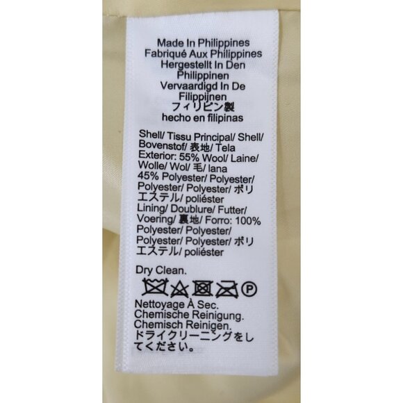 J.Crew Yellow Tweed Cropped Jacket 18 Women Classic Chanel Style Button Front - Picture 12 of 15